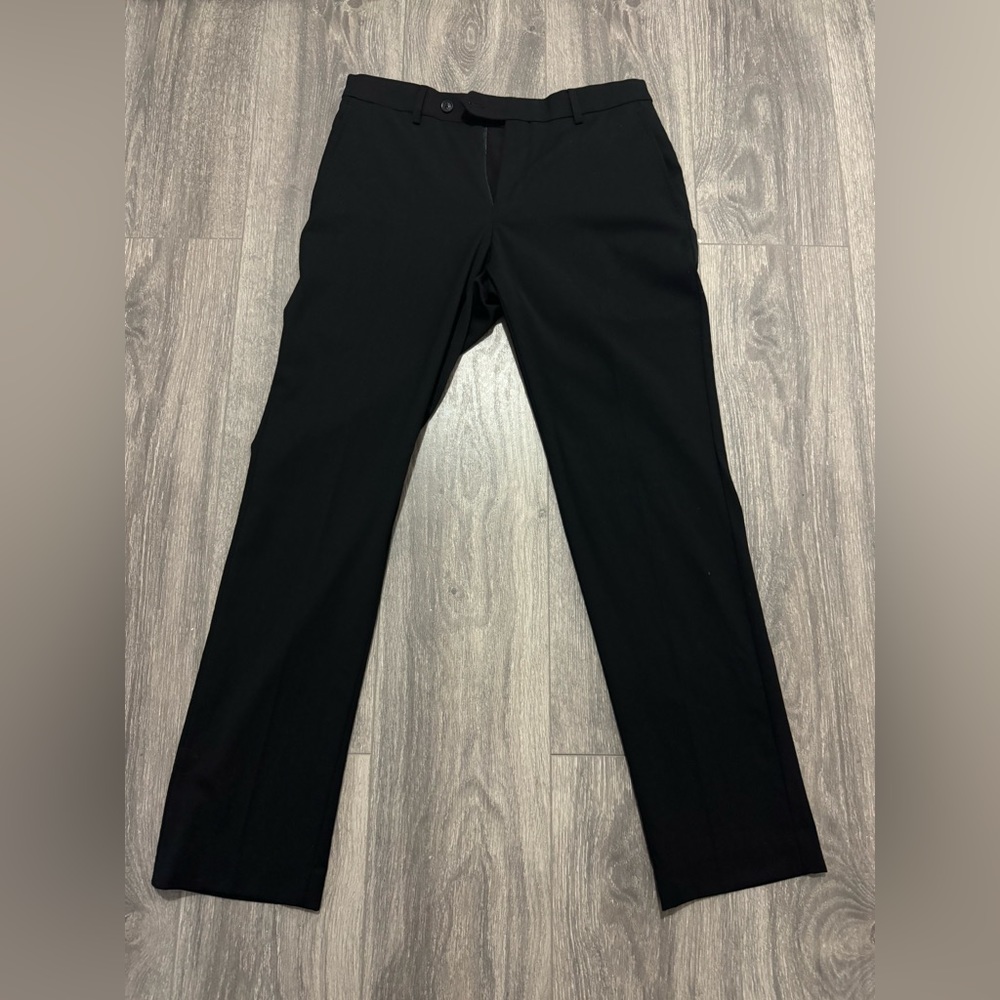 Tommy Hilfiger Mens Medium Black Wool Dress Pants 30W x 30L